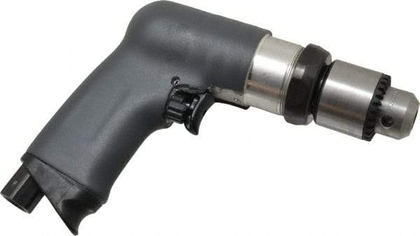 Ingersoll-Rand - 3/8" Reversible Keyed Chuck - Pistol Grip Handle, 2,000 RPM, 17 CFM, 0.4 hp, 90 psi - Industrial Tool & Supply