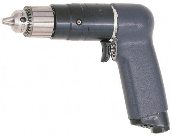 Ingersoll-Rand - 1/4" Keyed Chuck - Pistol Grip Handle, 3,100 RPM, 20 CFM, 0.51 hp, 90 psi - Industrial Tool & Supply
