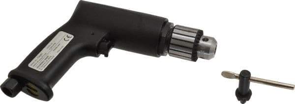 Ingersoll-Rand - 3/8" Keyed Chuck - Pistol Grip Handle, 3,800 RPM, 19 CFM, 0.5 hp, 90 psi - Industrial Tool & Supply