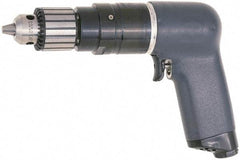 Ingersoll-Rand - 3/8" Keyed Chuck - Pistol Grip Handle, 1,400 RPM, 25 CFM, 0.75 hp, 90 psi - Industrial Tool & Supply