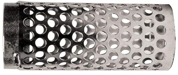 Dixon Valve & Coupling - 4" Hose, Round Hole-Long Body Strainer - Plated Steel - Industrial Tool & Supply