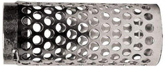 Dixon Valve & Coupling - 4" Hose, Round Hole-Long Body Strainer - Plated Steel - Industrial Tool & Supply