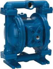 SandPIPER - 1" NPT, Metallic, Air Operated Diaphragm Pump - PTFE Diaphragm, Aluminum Housing - Industrial Tool & Supply