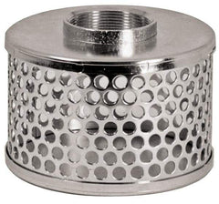 Dixon Valve & Coupling - 4" Hose, Round Hole Strainer - Stainless Steel - Industrial Tool & Supply