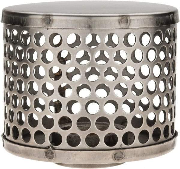 Dixon Valve & Coupling - 1-1/2" Hose, Round Hole Strainer - Stainless Steel - Industrial Tool & Supply