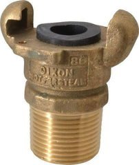 Dixon Valve & Coupling - 1" NPT, Universal Hose Coupling with Male NPT Ends - Brass - Industrial Tool & Supply