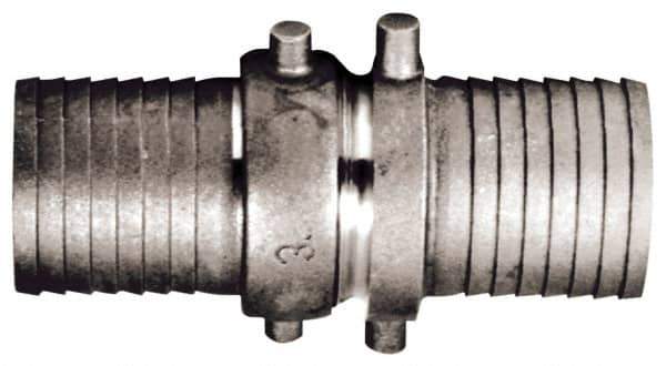 Dixon Valve & Coupling - 2-1/2" Brass Suction Complete Coupling - Short Shank - Industrial Tool & Supply