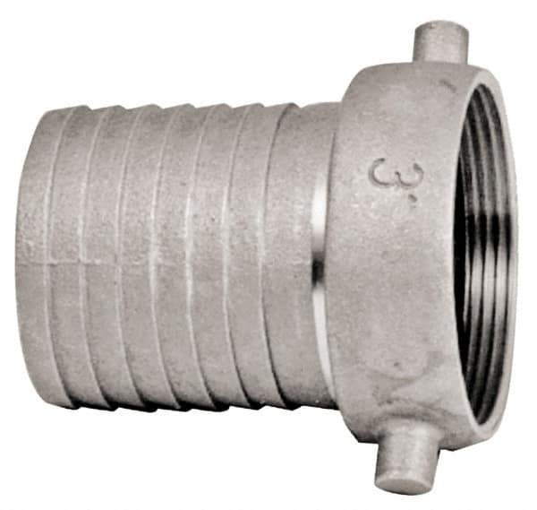 Dixon Valve & Coupling - 2-1/2" Brass Suction Female Coupling - Short Shank - Industrial Tool & Supply