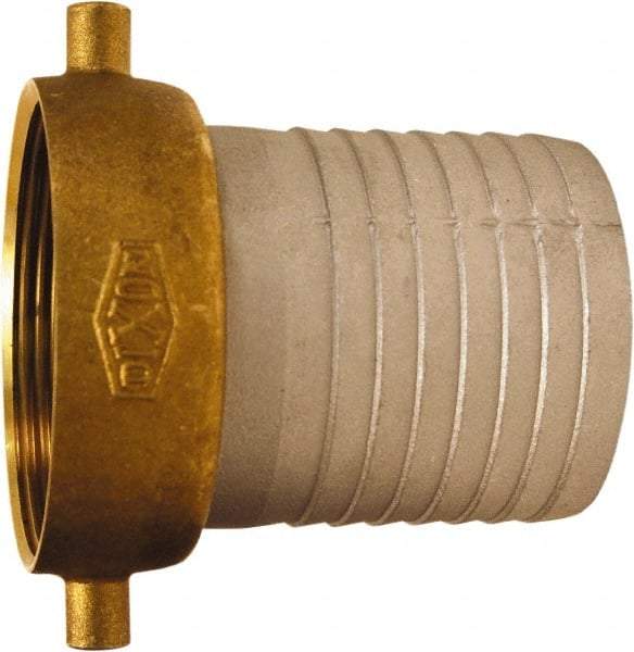 Dixon Valve & Coupling - 4" Aluminum/Brass Suction Female Coupling - Short Shank - Industrial Tool & Supply