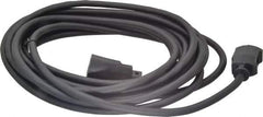 Southwire - 25', 14/3 Gauge/Conductors, Black Outdoor Extension Cord - 1 Receptacle, 15 Amps, UL SJEOW, NEMA 5-15P, 5-15R - Industrial Tool & Supply