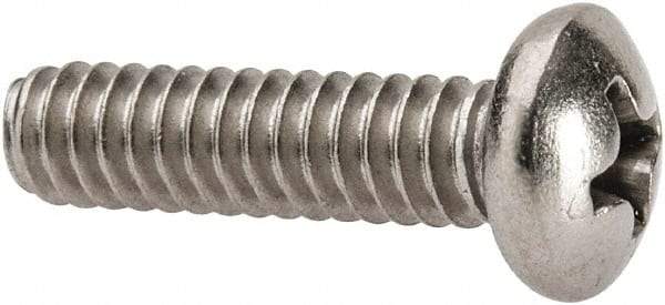 Value Collection - #10-24 UNC, 3/4" Length Under Head Phillips Drive Machine Screw - Pan Head, Grade 316 Stainless Steel, Uncoated, Without Washer - Industrial Tool & Supply