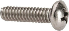 Value Collection - #10-24 UNC, 3/4" Length Under Head Phillips Drive Machine Screw - Pan Head, Grade 316 Stainless Steel, Uncoated, Without Washer - Industrial Tool & Supply