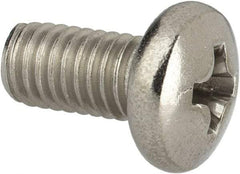 Value Collection - #10-32 UNF, 3/8" Length Under Head Phillips Drive Machine Screw - Pan Head, Grade 316 Stainless Steel, Uncoated, Without Washer - Industrial Tool & Supply