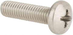 Value Collection - #10-32 UNF, 3/4" Length Under Head Phillips Drive Machine Screw - Pan Head, Grade 316 Stainless Steel, Uncoated, Without Washer - Industrial Tool & Supply