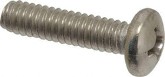 Value Collection - 1/4-20 UNC, 1" Length Under Head Phillips Drive Machine Screw - Pan Head, Grade 316 Stainless Steel, Uncoated, Without Washer - Industrial Tool & Supply