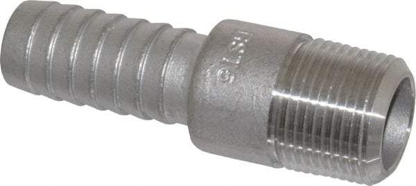Dixon Valve & Coupling - 3/4" Pipe ID, Threaded Combination Nipple for Hoses - Male NPT, 316 Stainless Steel - Industrial Tool & Supply