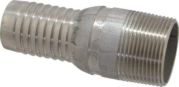 Dixon Valve & Coupling - 1-1/4" Pipe ID, Threaded Combination Nipple for Hoses - Male NPT, 316 Stainless Steel - Industrial Tool & Supply