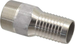 Dixon Valve & Coupling - 1-1/2" Pipe ID, Threaded Combination Nipple for Hoses - Male NPT, 316 Stainless Steel - Industrial Tool & Supply