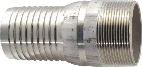Dixon Valve & Coupling - 2" Pipe ID, Threaded Combination Nipple for Hoses - Male NPT, 316 Stainless Steel - Industrial Tool & Supply
