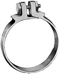 Dixon Valve & Coupling - 7/8 to 1" OD, Single Bolt Iron Clamp - Plated Malleable Iron - Industrial Tool & Supply