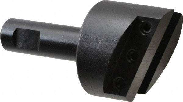 Made in USA - 1-3/8" Head, 1/2" Shank Diam, 1 Bit Per Cutter, 5/16" Tool Bit, Fly Cutter - Straight Shank - Industrial Tool & Supply