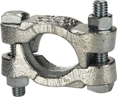 Dixon Valve & Coupling - 1-7/16 to 1-17/32" OD, Double Bolt Iron Clamp - Plated Malleable Iron - Industrial Tool & Supply