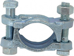 Dixon Valve & Coupling - 1-5/8 to 1-13/16" OD, Double Bolt Iron Clamp - Plated Malleable Iron - Industrial Tool & Supply