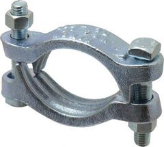 Dixon Valve & Coupling - 2-3/4 to 3-1/16" OD, Double Bolt Iron Clamp - Plated Malleable Iron - Industrial Tool & Supply
