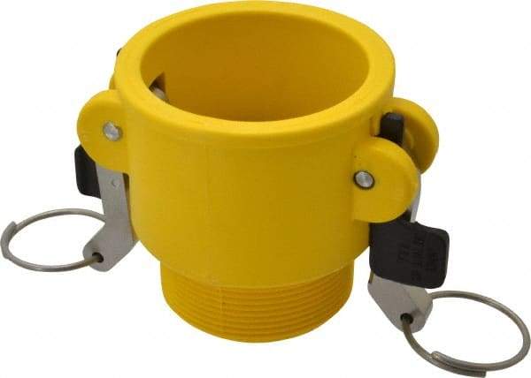 NewAge Industries - 2" Nylon Cam & Groove Suction & Discharge Hose Female Coupler Male NPT Thread - Part B, 2" Thread, 150 Max psi - Industrial Tool & Supply