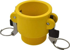 NewAge Industries - 2" Nylon Cam & Groove Suction & Discharge Hose Female Coupler Male NPT Thread - Part B, 2" Thread, 150 Max psi - Industrial Tool & Supply