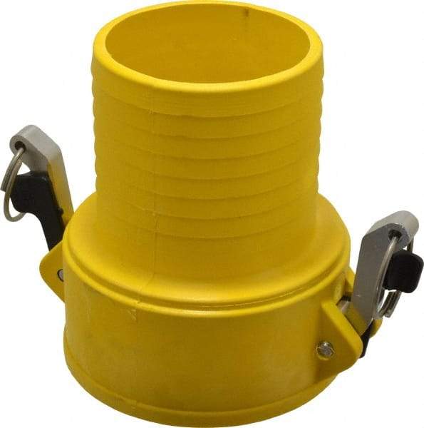 NewAge Industries - 4" Nylon Cam & Groove Suction & Discharge Hose Female Coupler Hose Shank - Part C, 75 Max psi - Industrial Tool & Supply