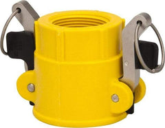 NewAge Industries - 1-1/2" Nylon Cam & Groove Suction & Discharge Hose Female Coupler Female NPT Thread - Part D, 1-1/2" Thread, 150 Max psi - Industrial Tool & Supply