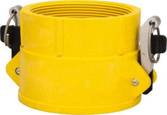 NewAge Industries - 4" Nylon Cam & Groove Suction & Discharge Hose Female Coupler Female NPT Thread - Part D, 4" Thread, 75 Max psi - Industrial Tool & Supply