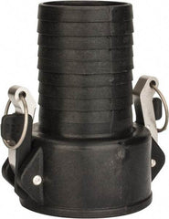 NewAge Industries - 3" Polypropylene Cam & Groove Suction & Discharge Hose Female Coupler Hose Shank - Part C, 75 Max psi - Industrial Tool & Supply