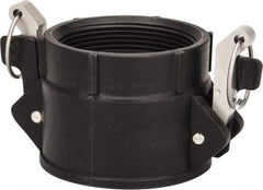 NewAge Industries - 3" Polypropylene Cam & Groove Suction & Discharge Hose Female Coupler Female NPT Thread - Part D, 3" Thread, 75 Max psi - Industrial Tool & Supply