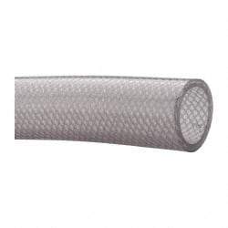 Made in USA - 1-1/2" ID x 1.929" OD, 0.215" Wall Thickness, Cut to Length (100' Standard Length) PVC Tube - Clear, 70 Max psi, 80 Shore A Hardness - Industrial Tool & Supply