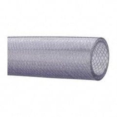 Made in USA - 2" ID x 2-1/2" OD, 1/4" Wall Thickness, Cut to Length (50' Standard Length) PVC Tube - Clear, 50 Max psi, 80 Shore A Hardness - Industrial Tool & Supply