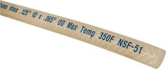 NewAge Industries - 1/8" ID x 0.365" OD, Cut to Length (100' Standard Length) Silicone Tube - Natural, 233 Max psi, 60 Shore A Hardness - Industrial Tool & Supply