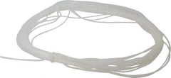 NewAge Industries - 1/16" ID x 1/8" OD, 1/32" Wall Thickness, 50' Long, Silicone Tube - Natural, 60 Shore A Hardness - Industrial Tool & Supply
