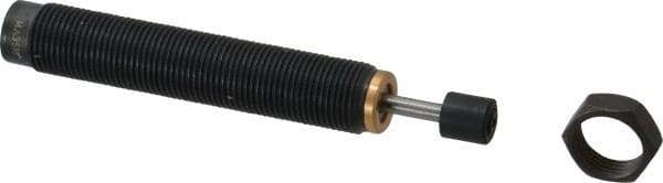 Parker - M12x1 Thread, 0.13 Rod Diam, 0.4 Stroke Length, Male Button Shock - 0.42 Shock Outside Diam, 3.31 OAL - Industrial Tool & Supply