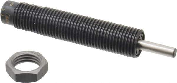 Parker - M14x1.5 Thread, 0.19 Rod Diam, 1/2 Stroke Length, Male Button Shock - 0.46 Shock Outside Diam, 3.59 OAL - Industrial Tool & Supply
