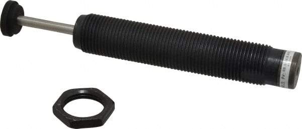 Parker - 1-12 Thread, 1/4 Rod Diam, 1.58 Stroke Length, Male Button Shock - 0.88 Shock Outside Diam, 7.44 OAL - Industrial Tool & Supply