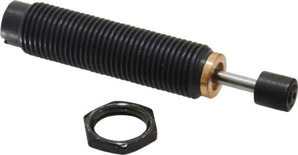 Parker - 1/2-20 Thread, 0.13 Rod Diam, 0.4 Stroke Length, Male Button Shock - 0.33 Shock Outside Diam, 2-3/4 OAL - Industrial Tool & Supply