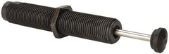 Parker - 1-12 Thread, 1/4 Rod Diam, 1.58 Stroke Length, Male Button Shock - 0.87 Shock Outside Diam, 7.44 OAL - Industrial Tool & Supply