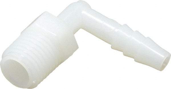 NewAge Industries - 1/4" Barb, 1/4 NPT, Multiple Barbed Tube Elbow - Nylon, Male - Industrial Tool & Supply