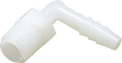 NewAge Industries - 1/4" Barb, 1/4 NPT, Multiple Barbed Tube Elbow - Nylon, Male - Industrial Tool & Supply