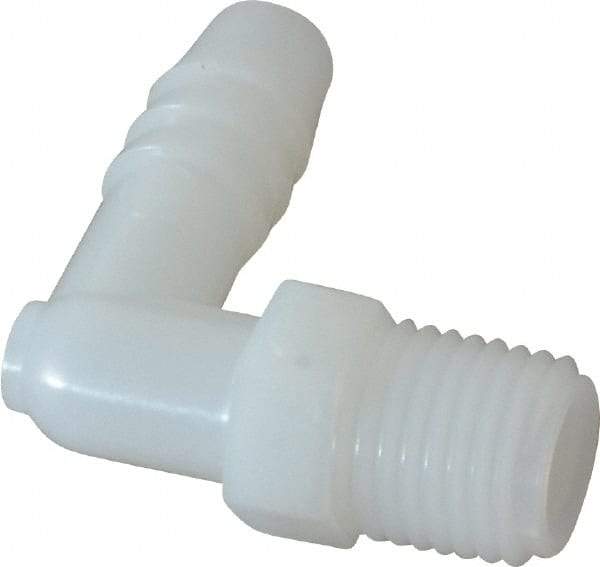 NewAge Industries - 3/8" Barb, 1/4 NPT, Multiple Barbed Tube Elbow - Nylon, Male - Industrial Tool & Supply