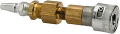 North - 2" Long, 1/2" Internal Diam, Coupler for SAR Systems - Gold & Silver, Compatible with CF2000 Series - Industrial Tool & Supply
