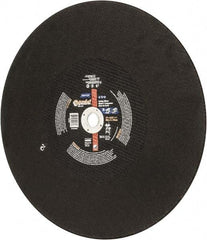 Norton - 18" Aluminum Oxide Cutoff Wheel - 5/32" Thick, 1" Arbor, 3,015 Max RPM, Use with Stationary Tools - Industrial Tool & Supply