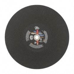 Norton - 20" Aluminum Oxide Cutoff Wheel - 5/32" Thick, 1" Arbor, 2,710 Max RPM, Use with Stationary Tools - Industrial Tool & Supply